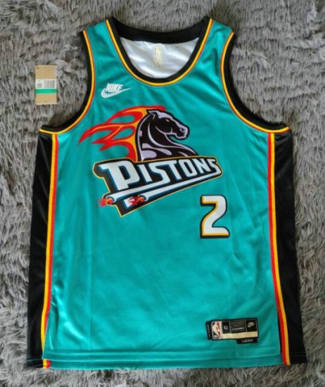 Maillot de Basket #2 Cunningham Detroit Pistons 2022-23 Classic Edition Teal